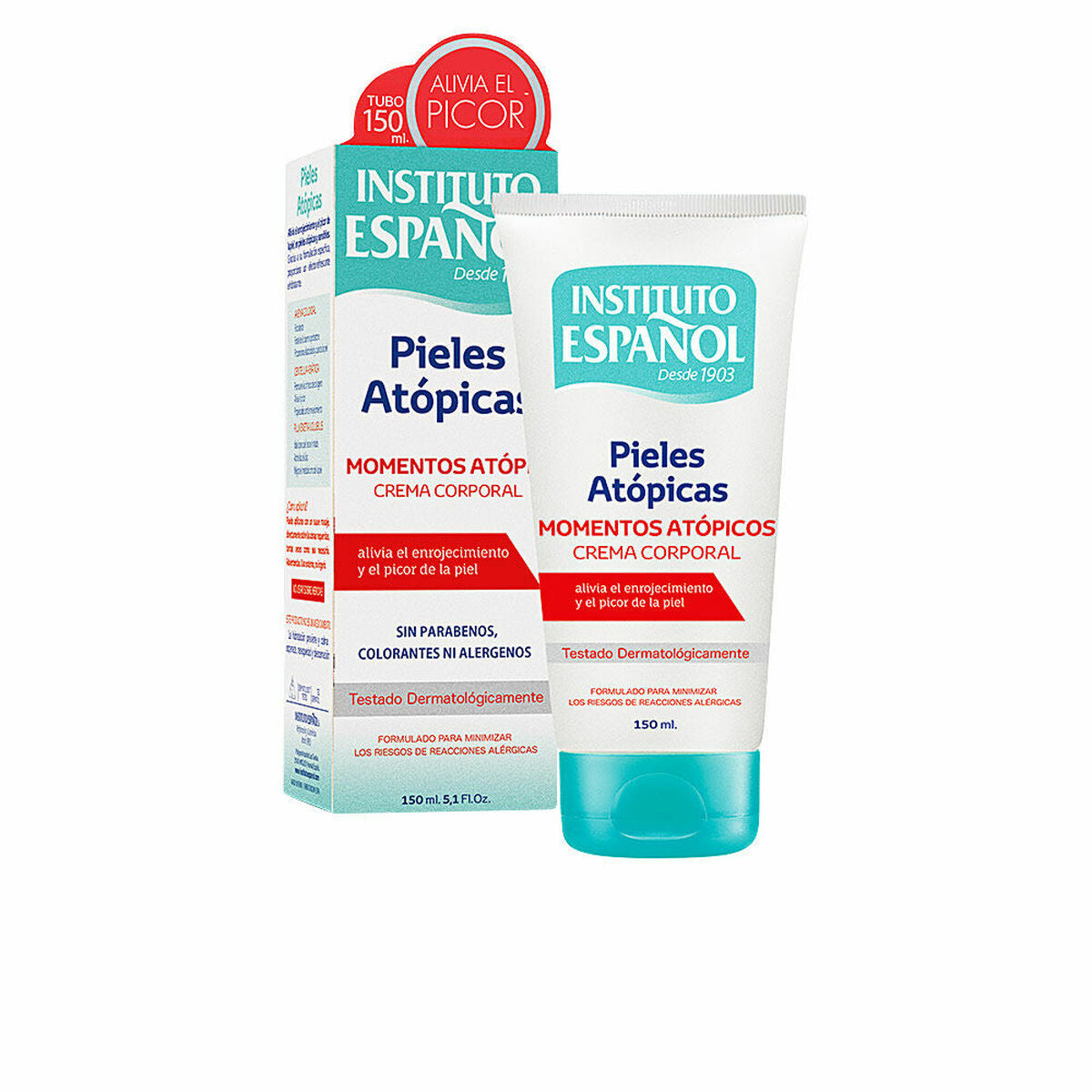 Flacon de lotion corporelle Instituto Español Piel Atópica Eczema 150 ml