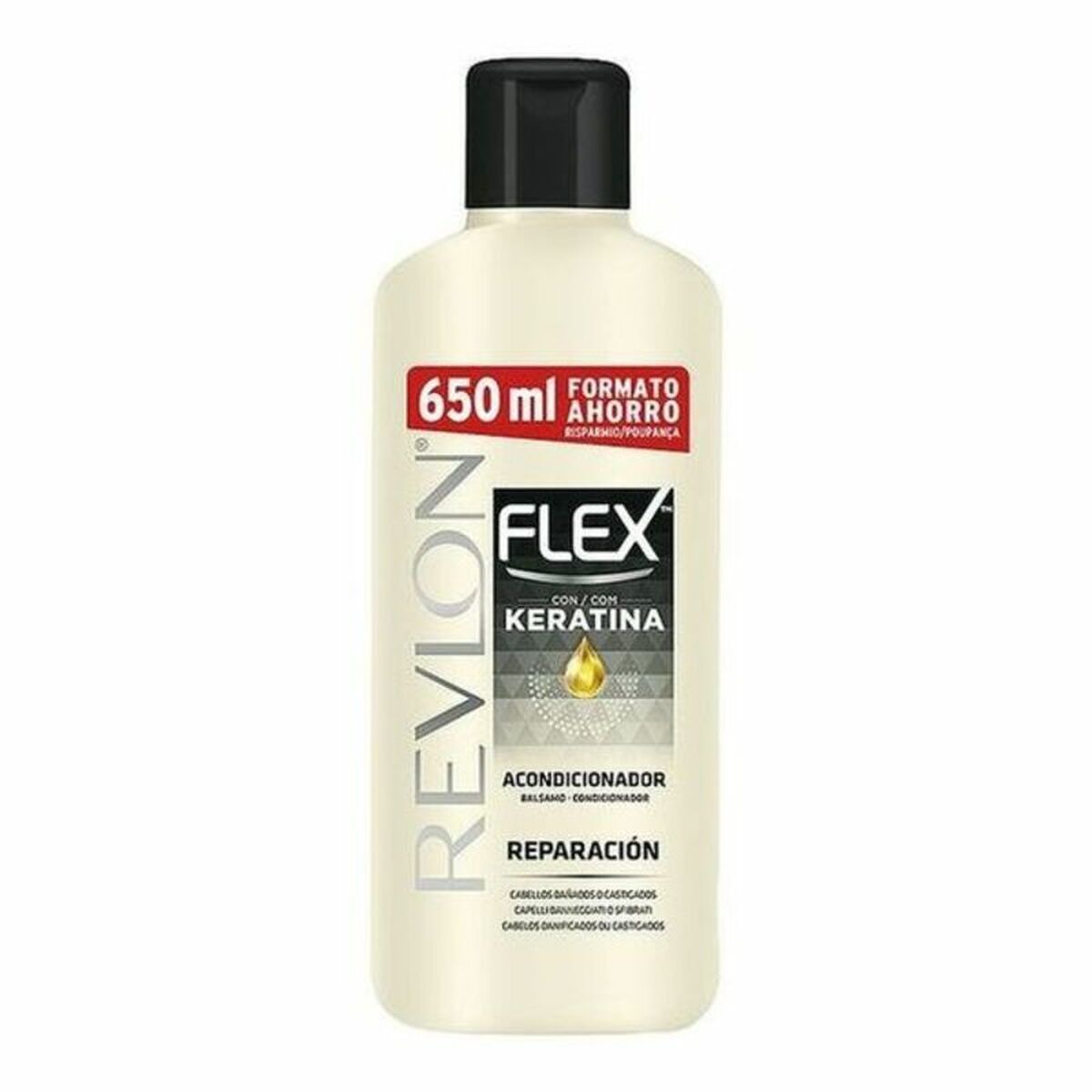 Après‑shampooing kératine Revlon Flex Keratin 650 ml pour douceur et démêlage