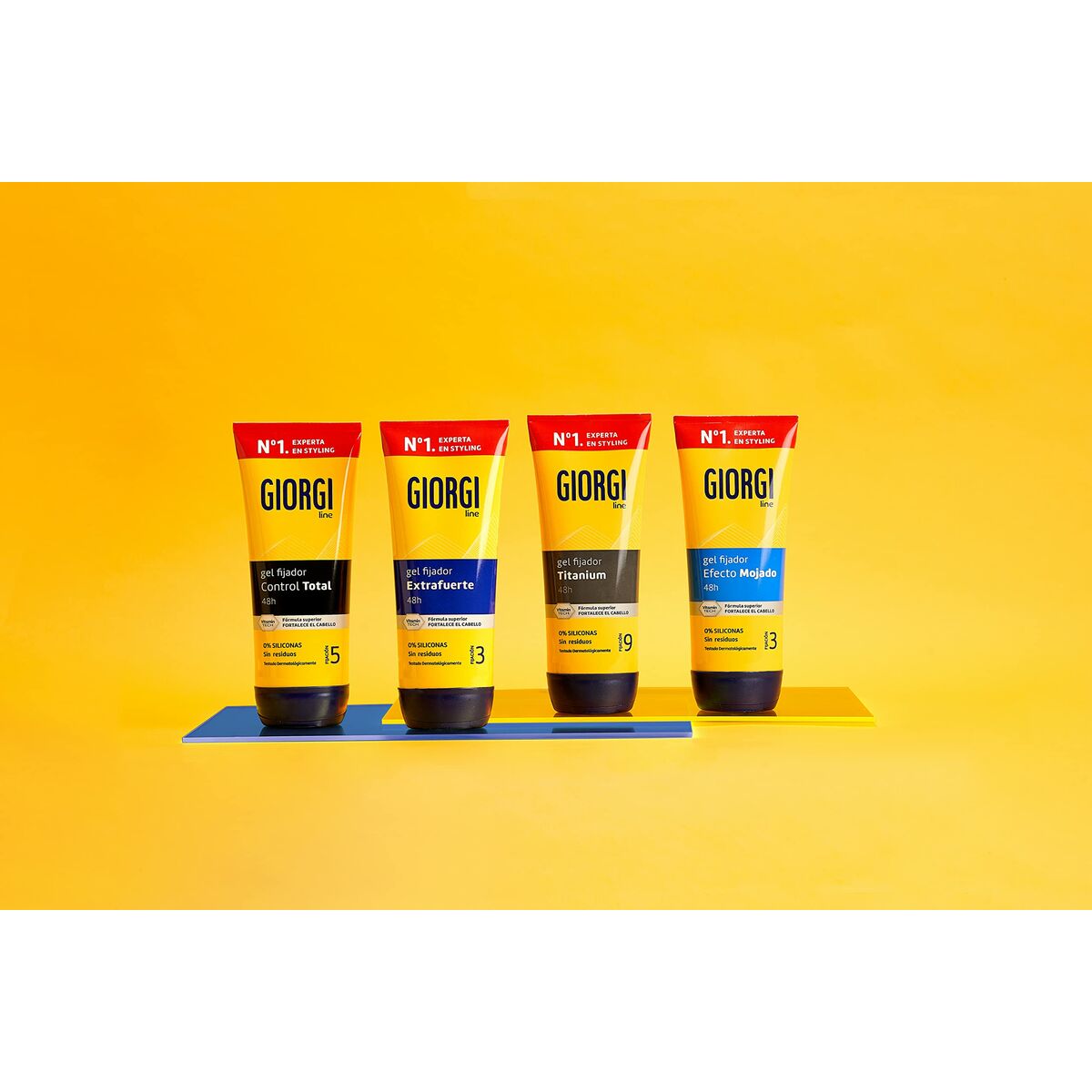 Gel stylisant Giorgi Nº3 240 ml pour structuration et maintien naturel de la coiffure