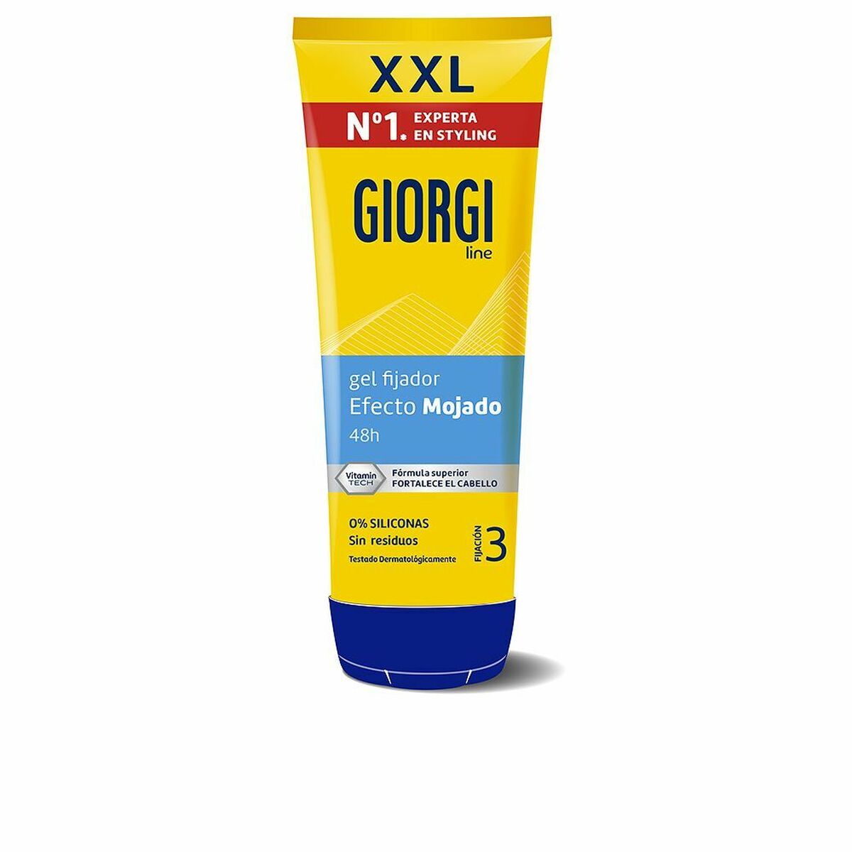 Gel fixant extra‑fort Giorgi Efecto Mojado soin coiffant effet mouillé 240 ml