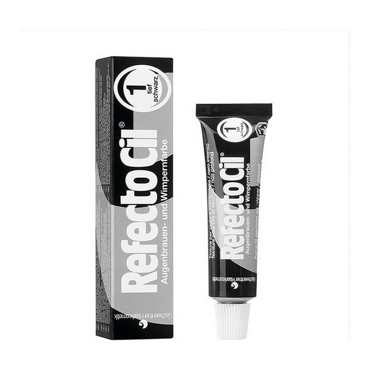 Teinture pour cils et sourcils RefectoCil Nº 1 Pure Black pour intensifier le regard.