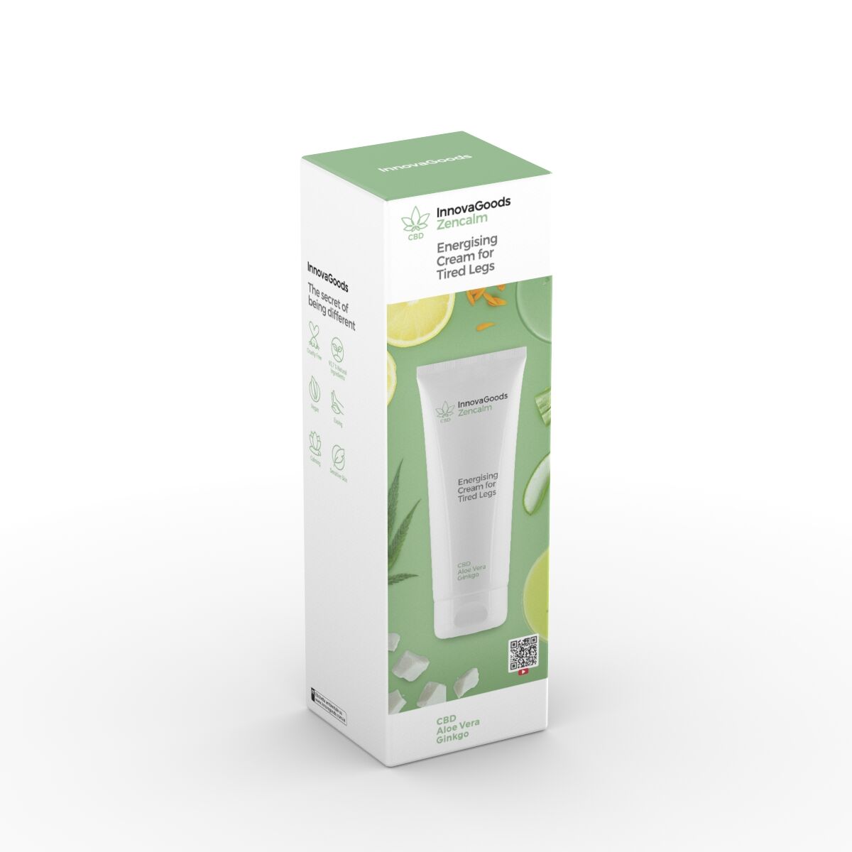 Crème énergisante jambes fatiguées CBD Zencalm InnovaGoods 200 ml