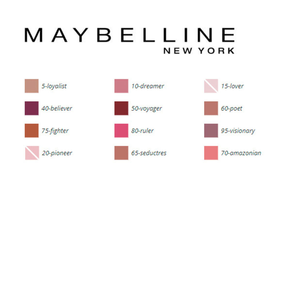 Rouge à lèvres Superstay Matte Ink Maybelline – couleur intense et fini mat