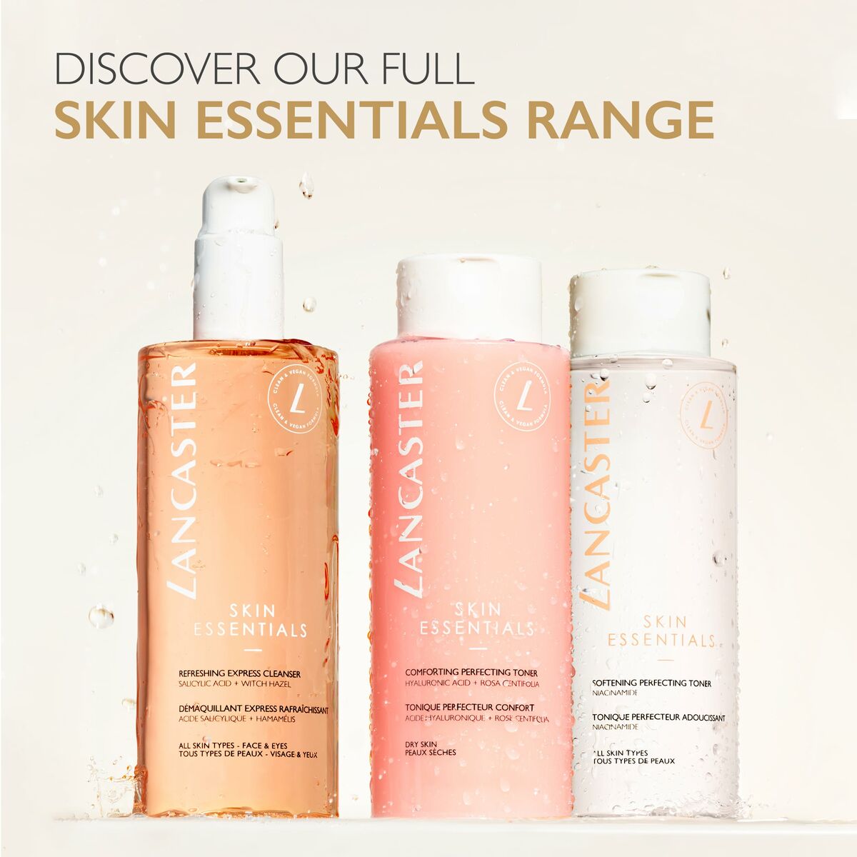 Nettoyant visage Lancaster Cleansers 400 ml soin du visage