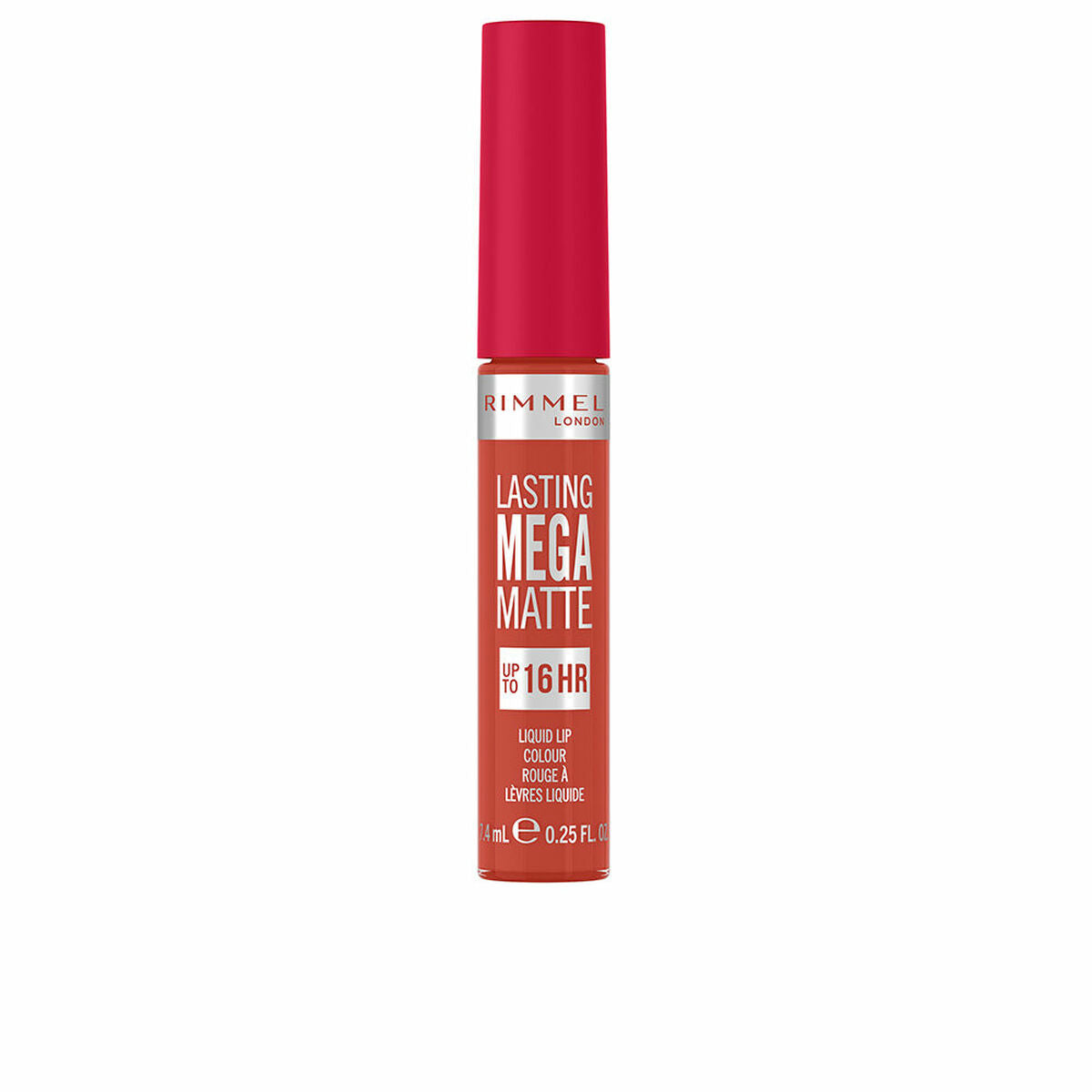 Rouge à lèvres liquide mat Rimmel London Lasting Mega Matte Nº 920 pour maquiller les lèvres.
