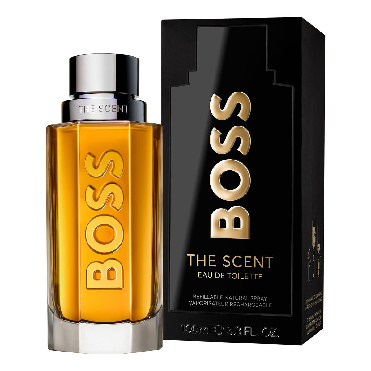 Parfum unisexe BOSS The Scent en eau de toilette pour une signature olfactive chaude et élégante.