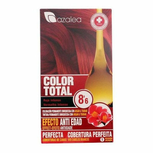 Teinture cheveux Azalea Color Total rouge intense blond platine Nº 8,6 coloration capillaire