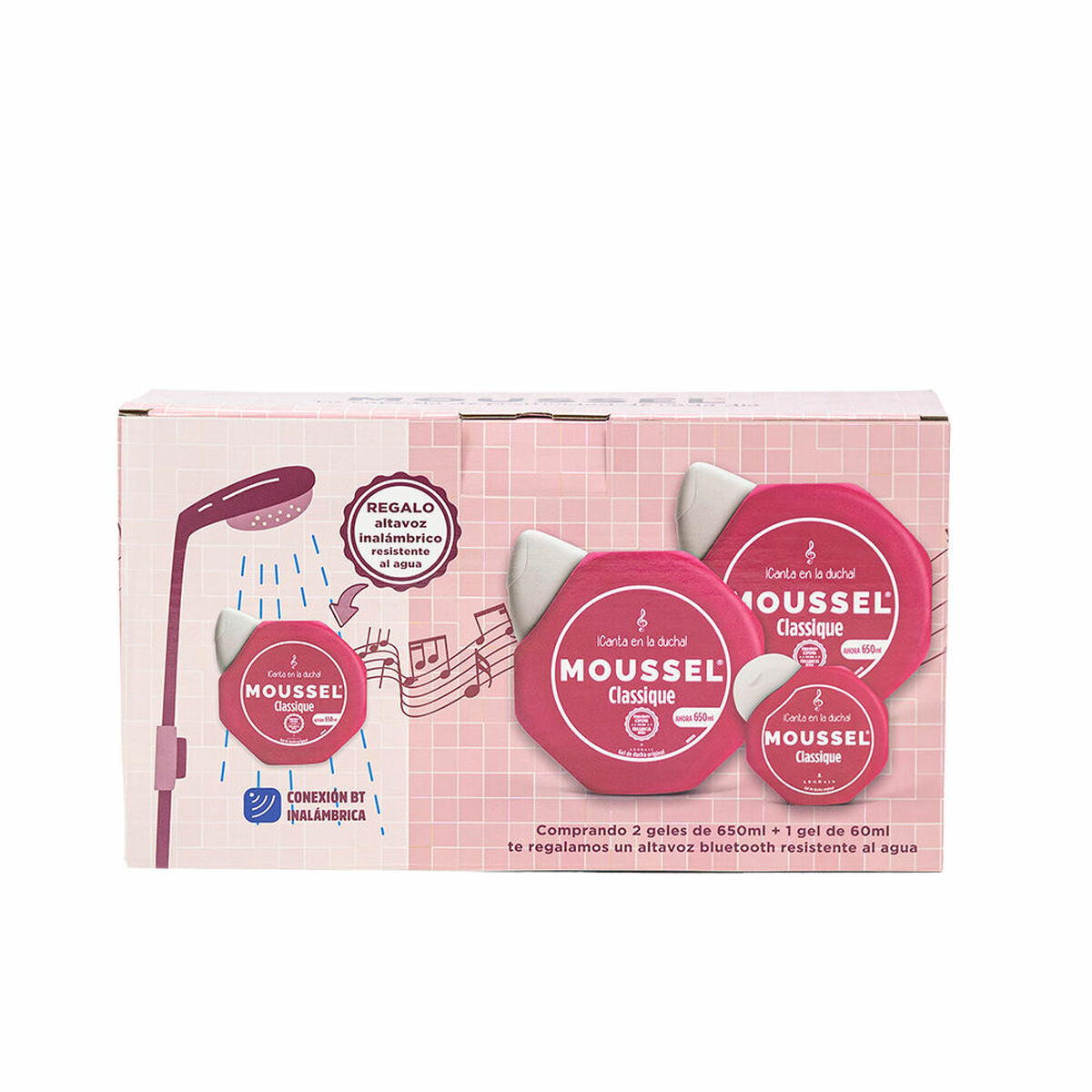 Gel de douche Moussel CLASSIQUE lot de 3