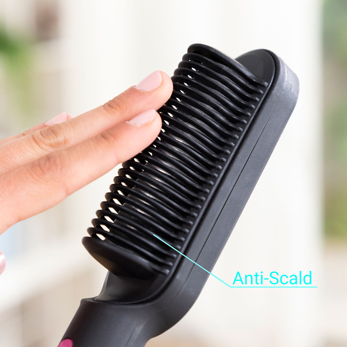 Brosse lissante céramique InnovaGoods Cestrus pour lissage rapide et coiffage facile