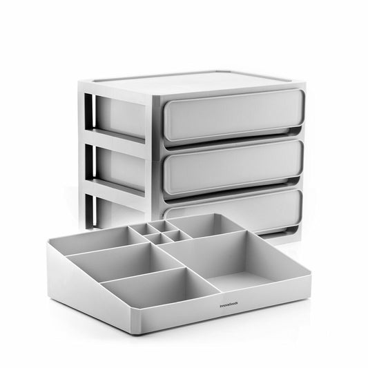 Organisateur de maquillage modulable Makeser InnovaGoods — plateau amovible et compartiments ajustables