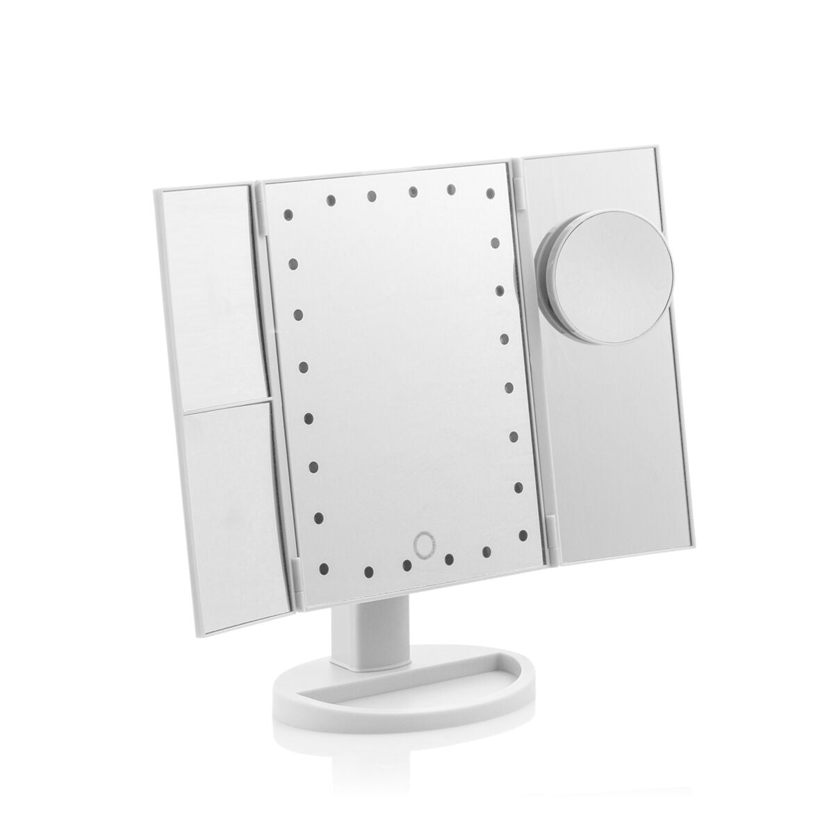 Miroir grossissant LED 4‑en‑1 Ledflect InnovaGoods – accessoire beauté éclairant