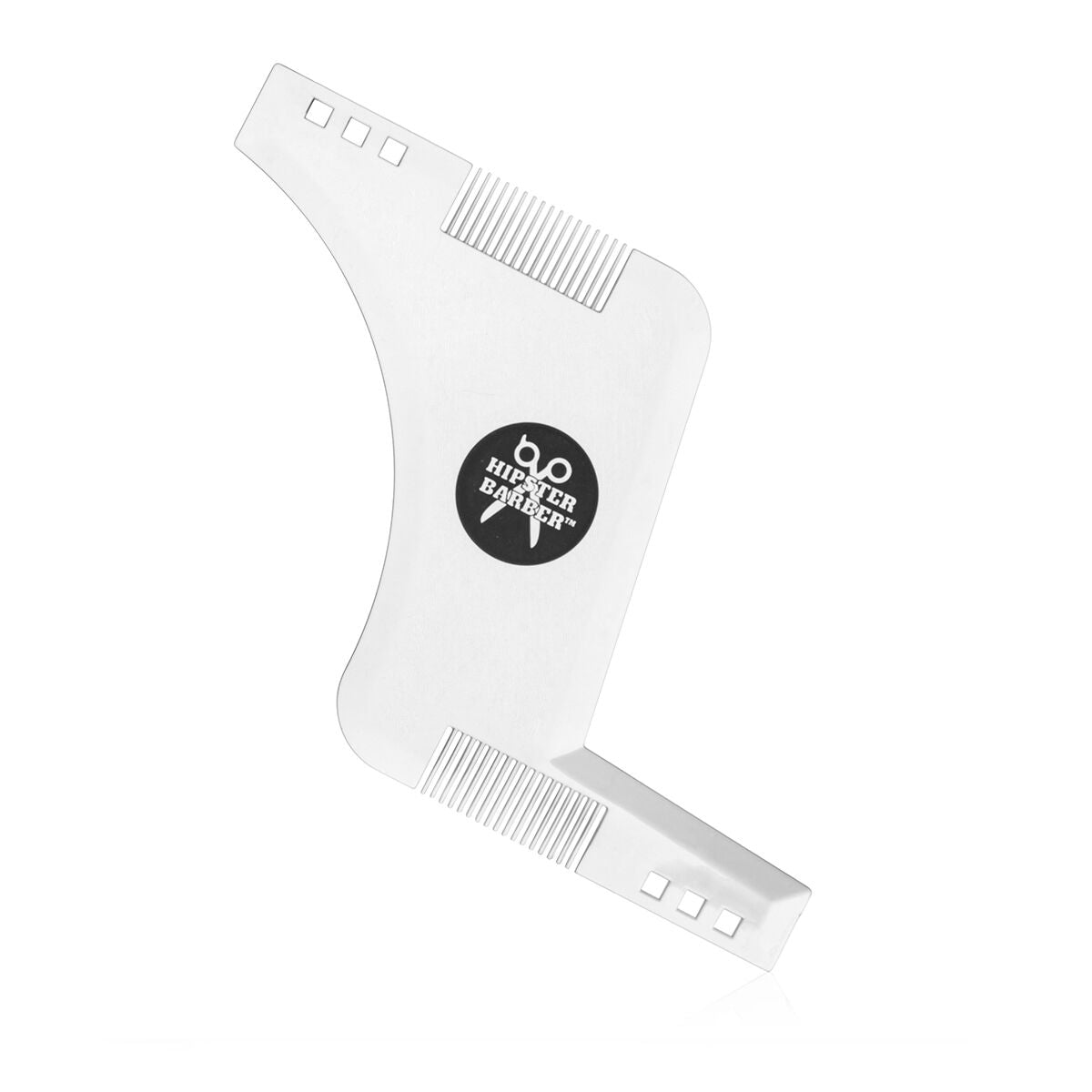 Moule pour rasage de barbe permettant de définir des contours nets et réguliers.