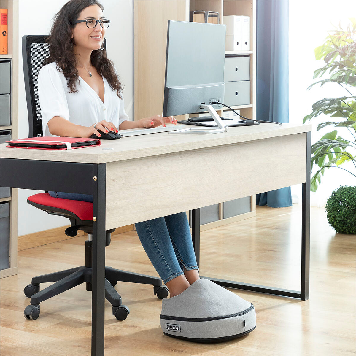 Appareil de massage shiatsu thermique 2 en 1 Futsa InnovaGoods pour le massage corporel