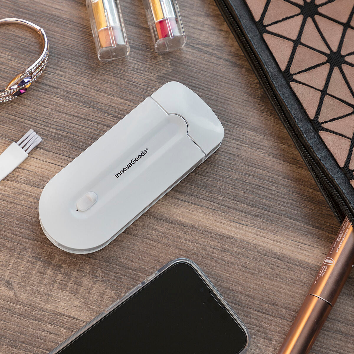 Mini‑rasoir rechargeable avec voyant LED pour rasage précis et doux