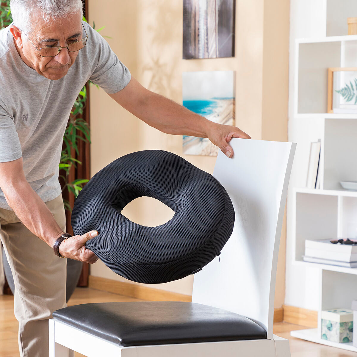 Coussin en gel et charbon de bambou avec housse amovible Charnut InnovaGoods