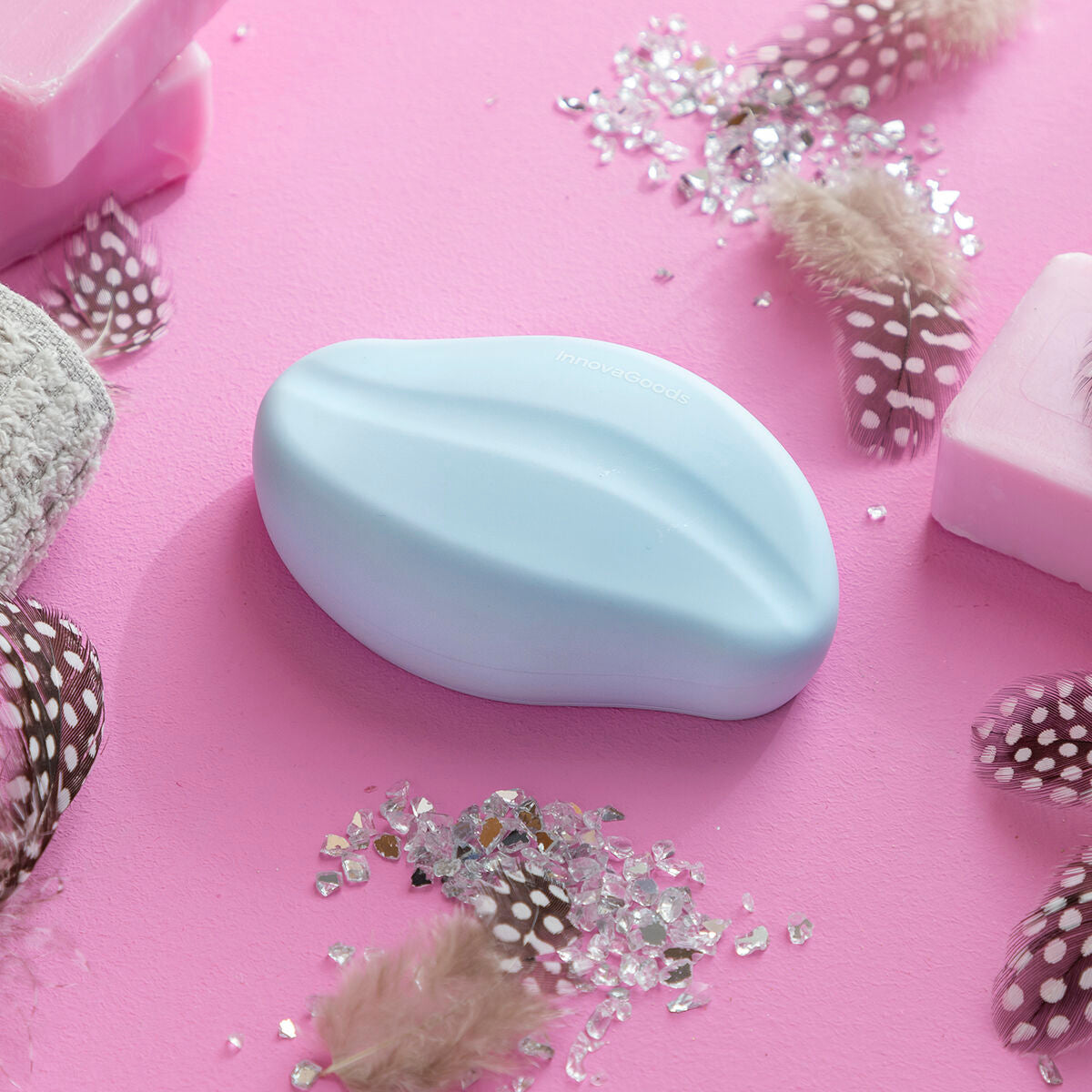 Épilateur exfoliant par frottement avec nanocristaux pour peau douce et lisse