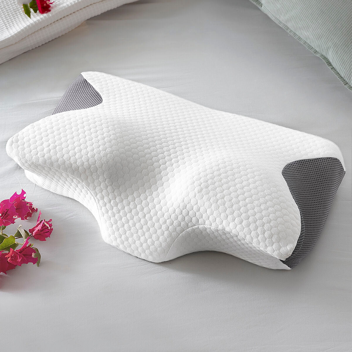  Pack Sommeil et Alignement du Corps Harmonialife avec oreiller ergonomique et coussin d’alignement corporel