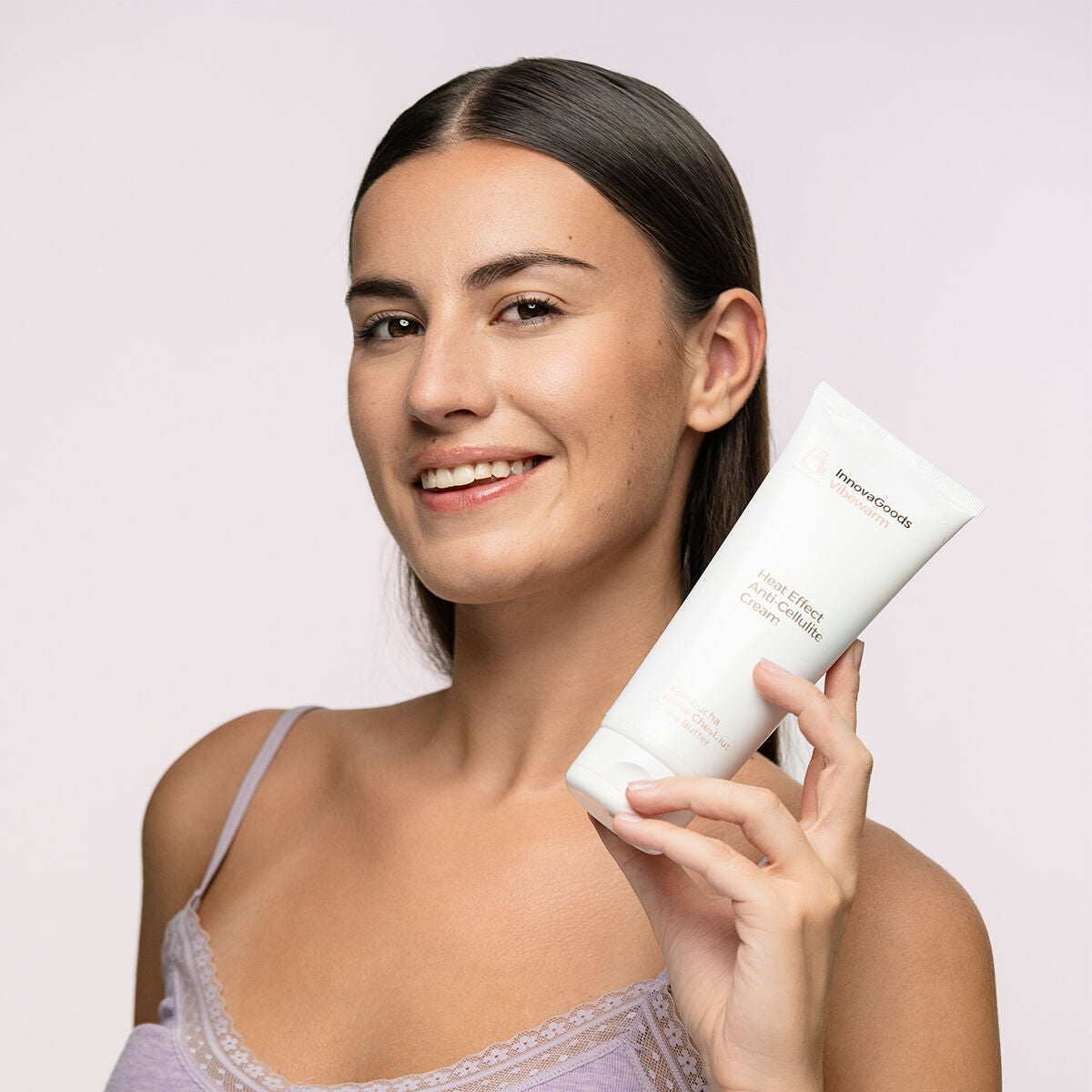 Crème anti‑cellulite à effet chaud Kombucha Vibewarm InnovaGoods 200 ml pour soin du corps