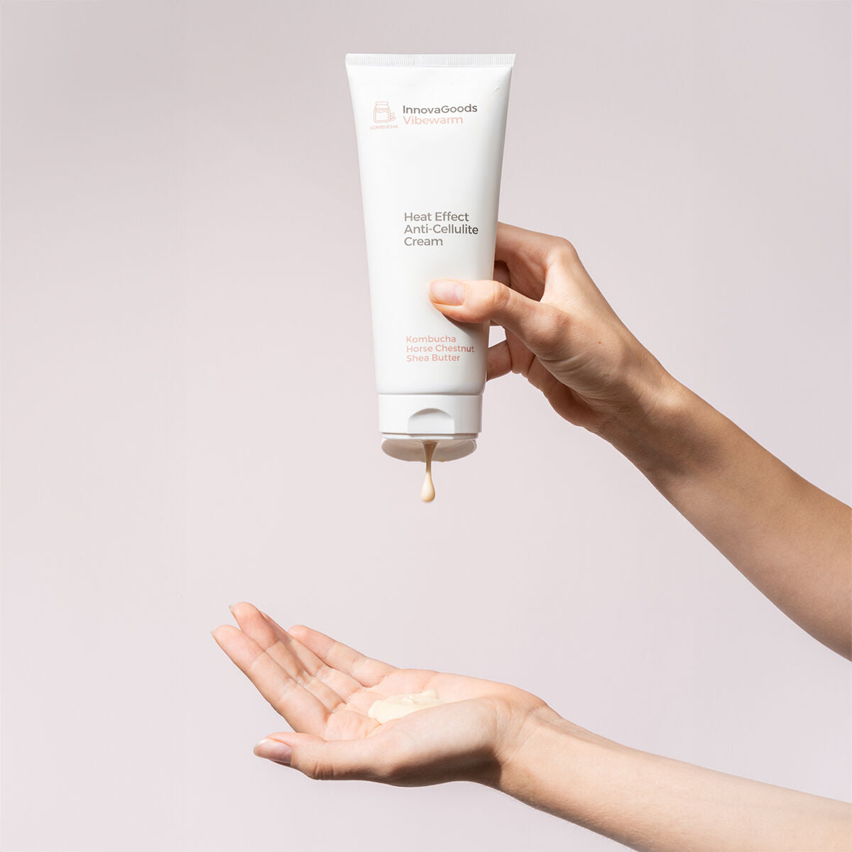 Crème anti‑cellulite à effet chaud Kombucha Vibewarm InnovaGoods 200 ml pour soin du corps