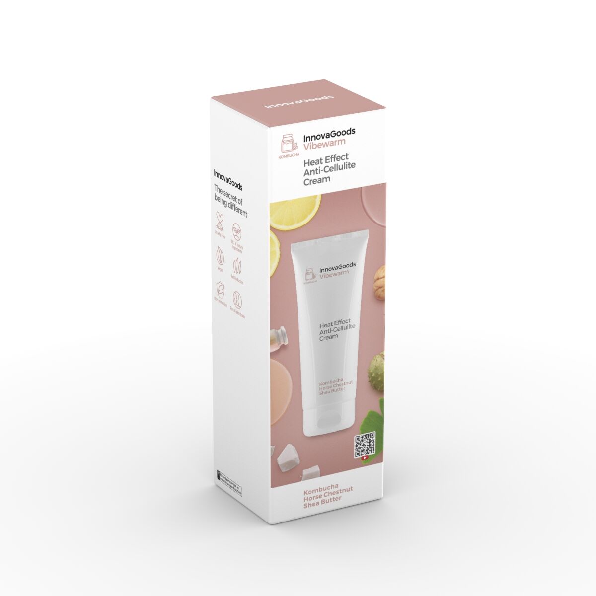 Crème anti‑cellulite à effet chaud Kombucha Vibewarm InnovaGoods 200 ml pour soin du corps