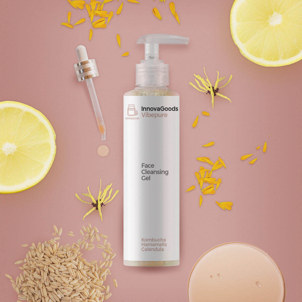 Gel nettoyant visage kombucha Vibepure InnovaGoods 200 ml