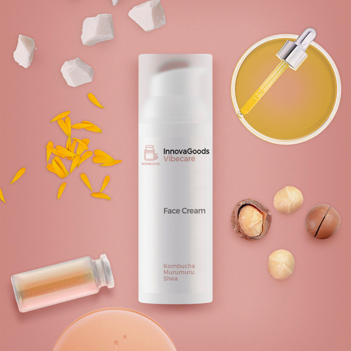 Flacon de crème visage Kombucha Vibecare InnovaGoods 50 ml