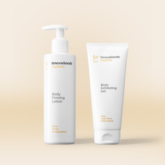 Pack duo soin du corps Rice InnovaGoods avec deux soins corporels