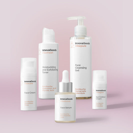 Pack visage Kombucha InnovaGoods avec ensemble de soins visage