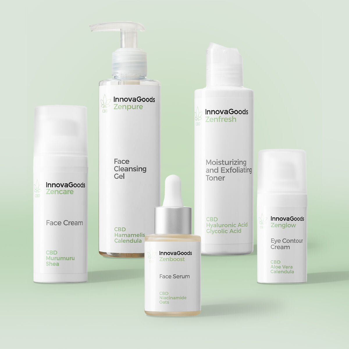 Pack routine visage CBD InnovaGoods