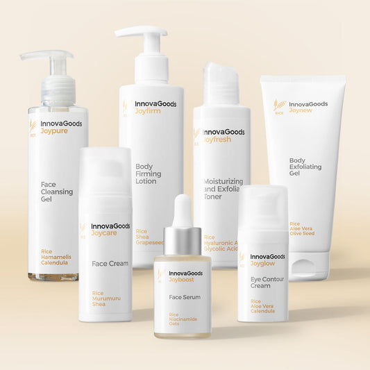 Pack visage et corps Rice InnovaGoods soins vegan à base de riz