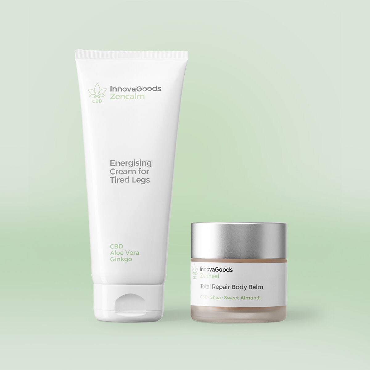 Pack duo réparateur visage CBD InnovaGoods