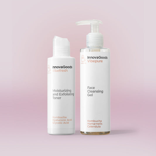 Pack duo nettoyage visage Kombucha InnovaGoods avec deux soins
