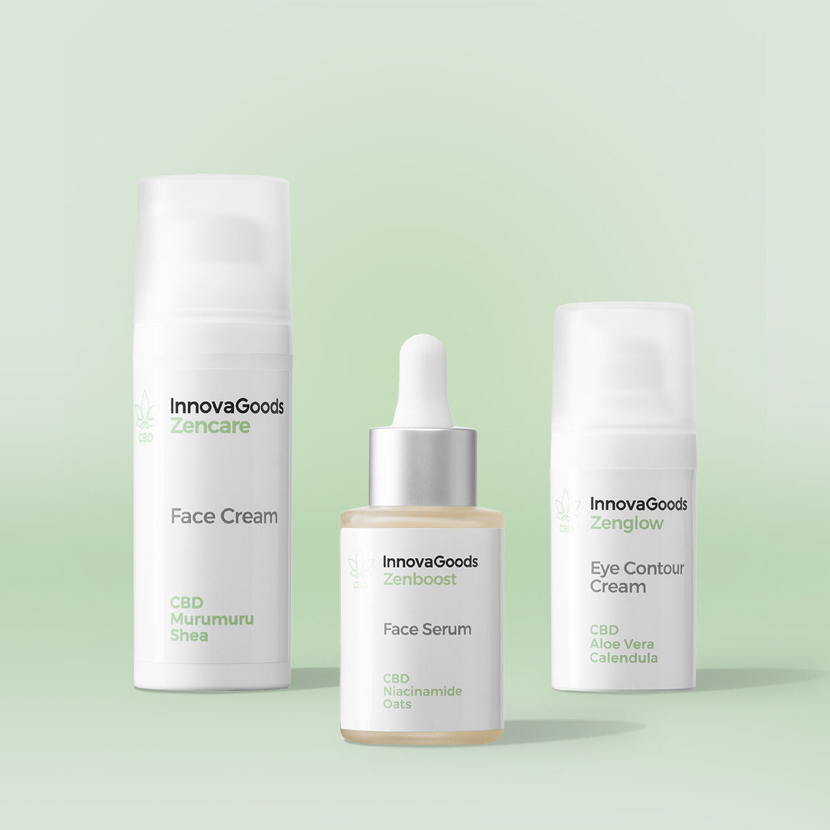 Pack hydratation visage CBD InnovaGoods avec soins visage