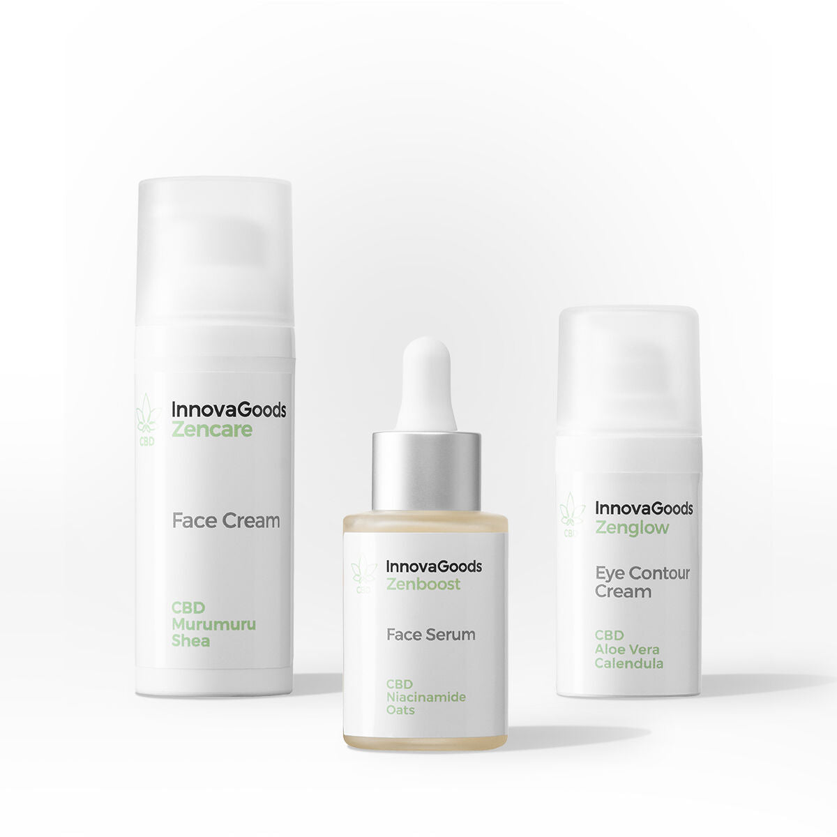 Pack hydratation visage CBD InnovaGoods avec soins visage