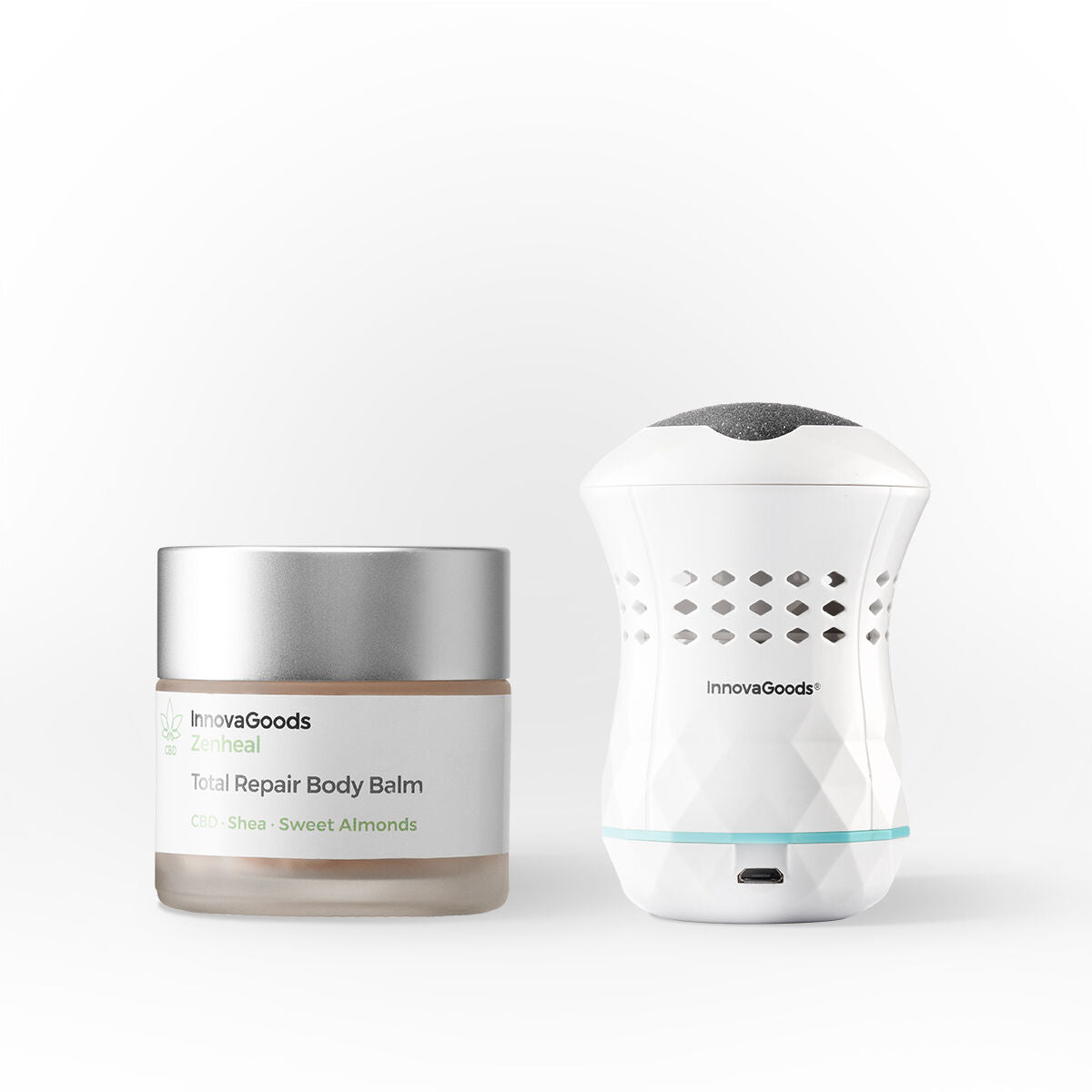 Pack traitement réparateur pour les pieds CBD InnovaGoods pour soin et confort des pieds