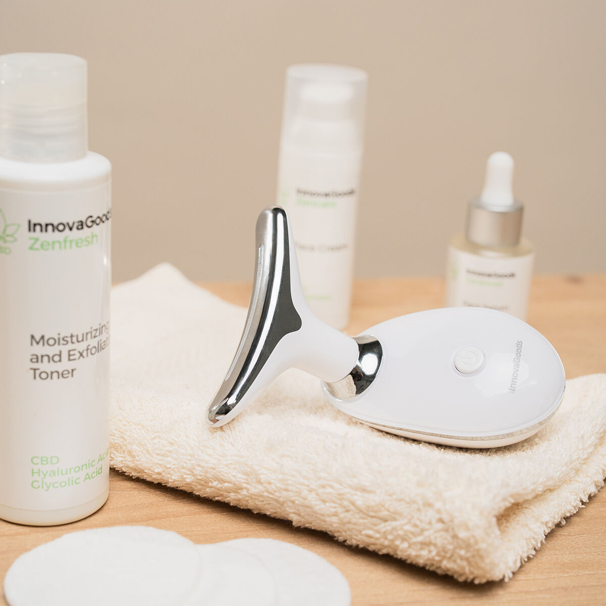 Appareil de massage facial électrique raffermissant visage et cou Selora InnovaGoods